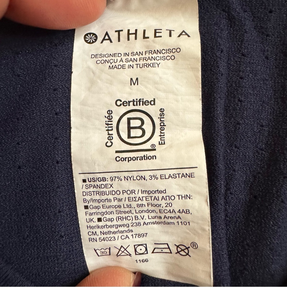 Athleta Navy Blue Top - Picture 3 of 11